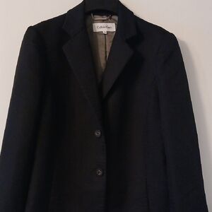 Calvin Klein Black Textured Blazer